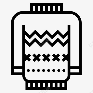 圣诞节图片素材毛衣圣诞节衣服图标图标