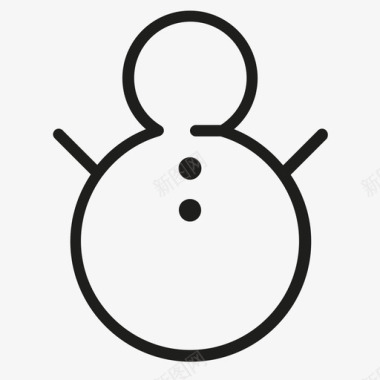 冬天的雪人雪人霜冻下雪图标图标