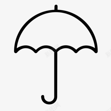 伞雨遮阳图标图标