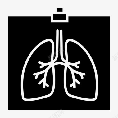 x射线图透视图人肺图标图标