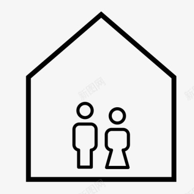 PNG夫妻夫妻房建筑家图标图标