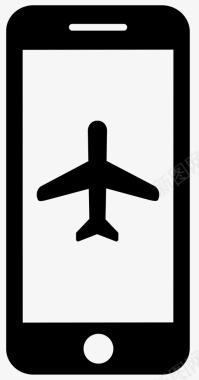 电话飞机手机航班图标图标
