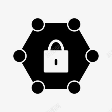 SEO和网络受保护的网络锁定密码图标图标