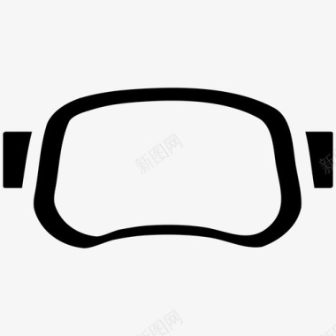 虚拟现实护目镜眼镜图标图标