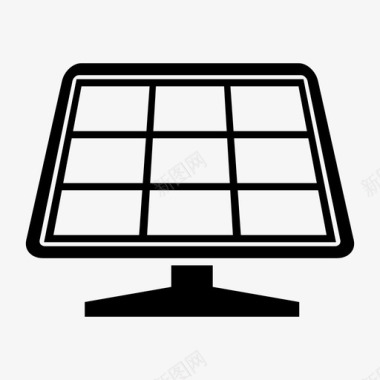 能源图标太阳能板电池能源图标图标