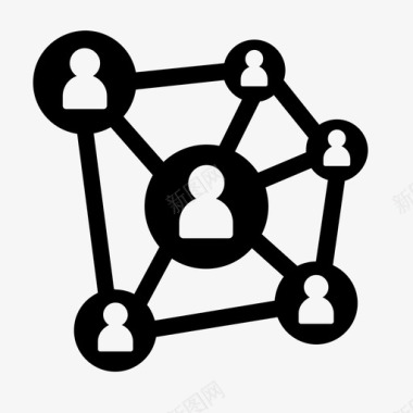 社会网络社会网络联系人图标图标