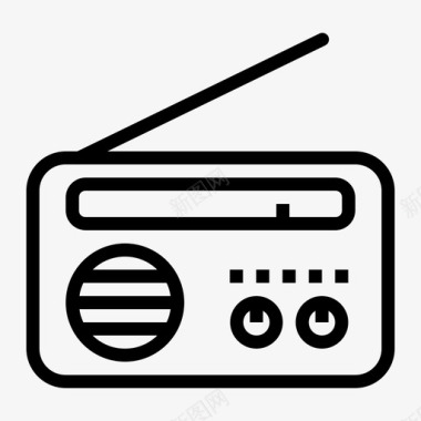 收音机电器音乐图标图标