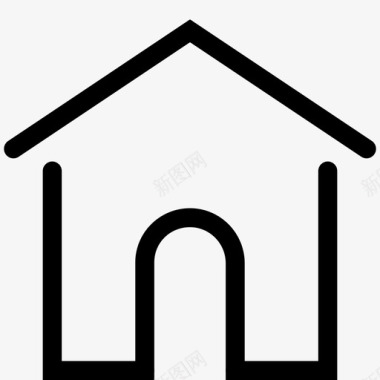 房子财产屋顶图标图标
