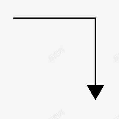 方向指示标志直角箭头箭头方向图标图标