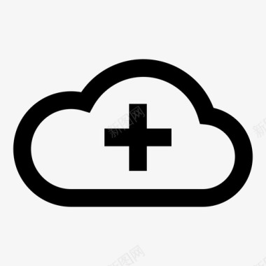 服务器添加云添加到云icloud图标图标