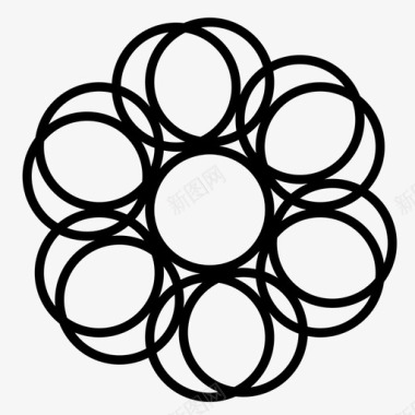 图案抽象圆圈图标图标