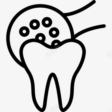 牙齿清洁护理牙医图标图标