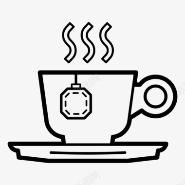 茶杯海报设计茶杯子饮料图标图标