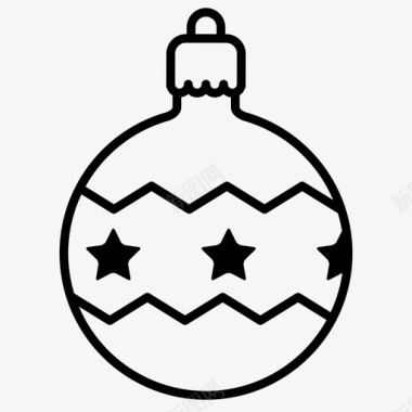 圣诞节装饰彩灯圣诞饰品球灯泡图标图标