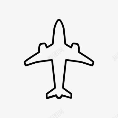 飞机机场飞行图标图标