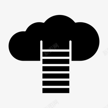 云端数据存储图标图标