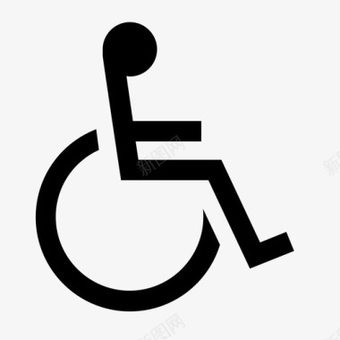 无障碍残疾人帮助图标图标
