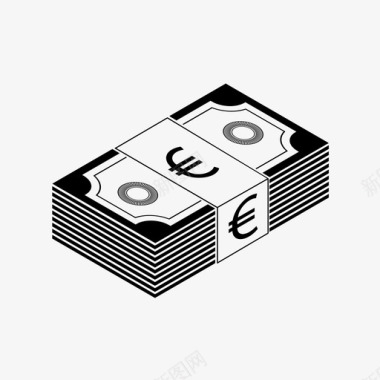 美金钞票欧元钞票现金钱图标图标