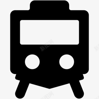 铁路道口火车旅客列车铁路运输图标图标