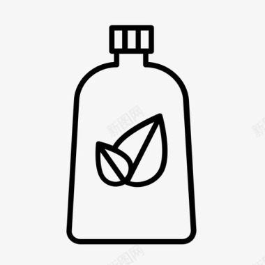 有机洗涤剂清洁剂环保图标图标