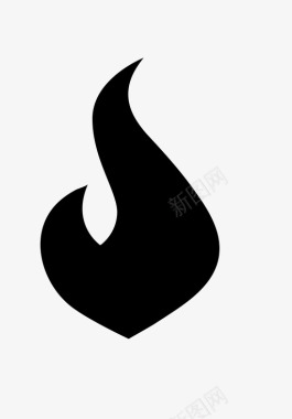 火焰图标圆形火火篝火火焰图标图标