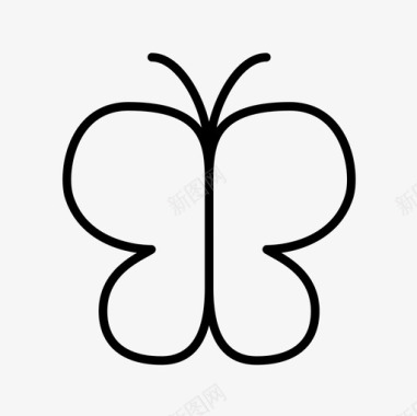 蝴蝶动物苍蝇图标图标