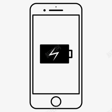 手机电池充电图标图标
