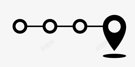 目的地目的地地点导航图标图标