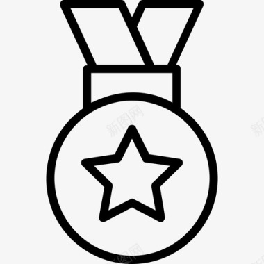 奖牌第一名位置勋章图标图标