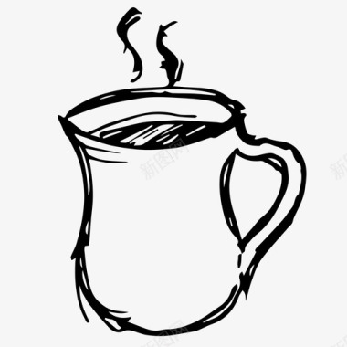 热饮咖啡热咖啡图标图标