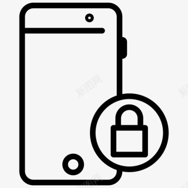 手机锁手机密码锁图标图标