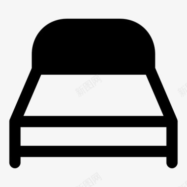 床床卧室家具图标图标