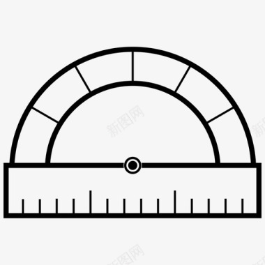 学校类量角器角度量具图标图标