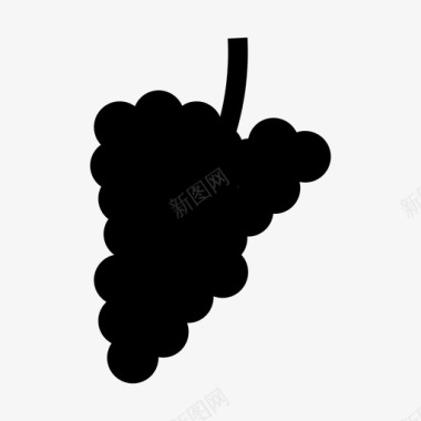 葡萄红酒葡萄酒图标图标