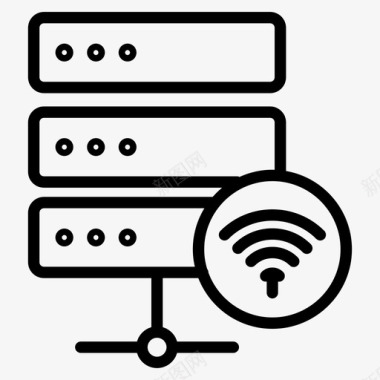 生命力强wifi连接互联网图标图标