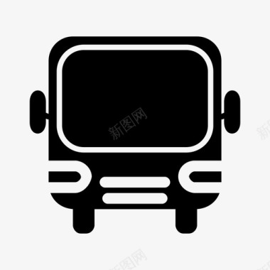 校车巴士城市巴士校车图标图标
