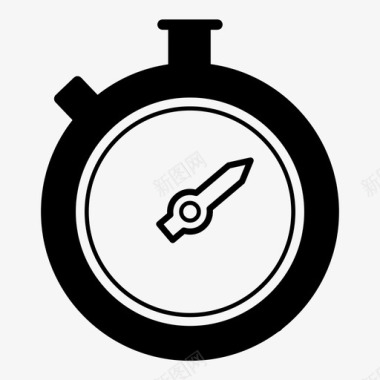 秒表计时器时间表图标图标