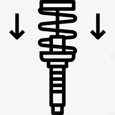 冷饮机汽车减震器图标图标