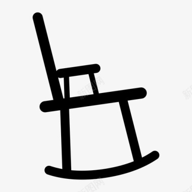 摇椅家具座椅图标图标