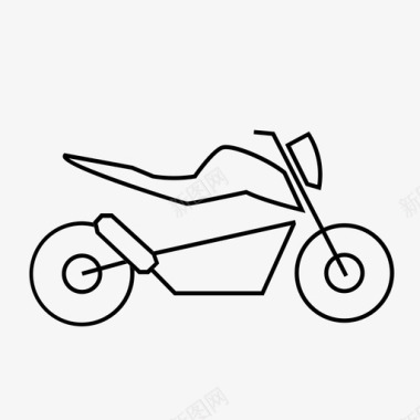 摩托车自行车越野图标图标