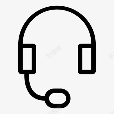 耳机客户服务支持图标图标
