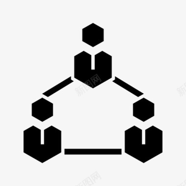 公司组织交流网络图标图标