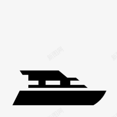 游艇船汽车图标图标