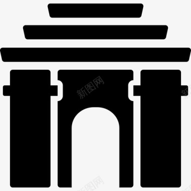 纽约拱门建筑纽约图标图标