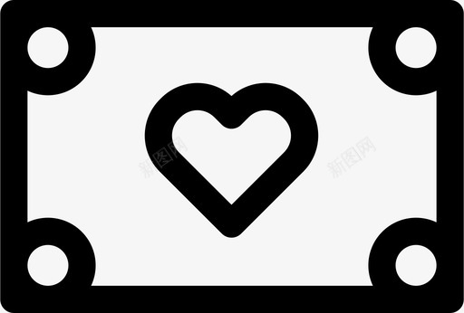 财富比重金钱感情心图标图标