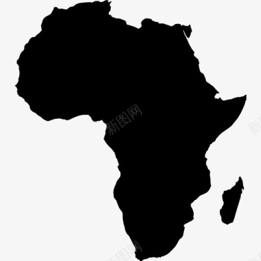 非洲拼图地图非洲大陆地球图标图标