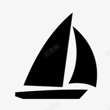 帆船快艇比赛图标图标