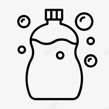 洗衣粉清洁剂清洁用品图标图标