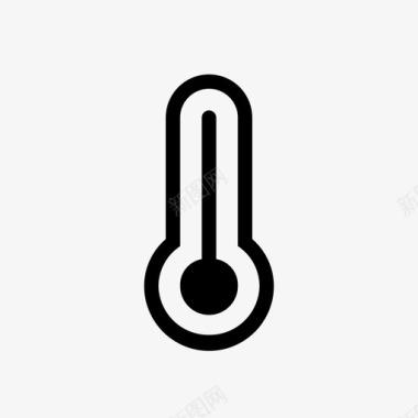 最高温度热温度计图标图标