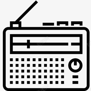 无线电广播通信图标图标